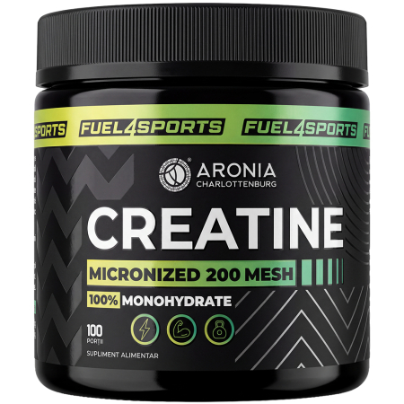 Sportivi/Culturism - Creatină Monohidrată 100% Micronizată 200 Mesh, 300 g, 100 porții