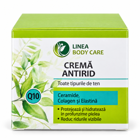 Creme de față - Cremă Antirid Linea Body Care, 50 ml – cu ceramide, colagen, elastină și coenzima Q10