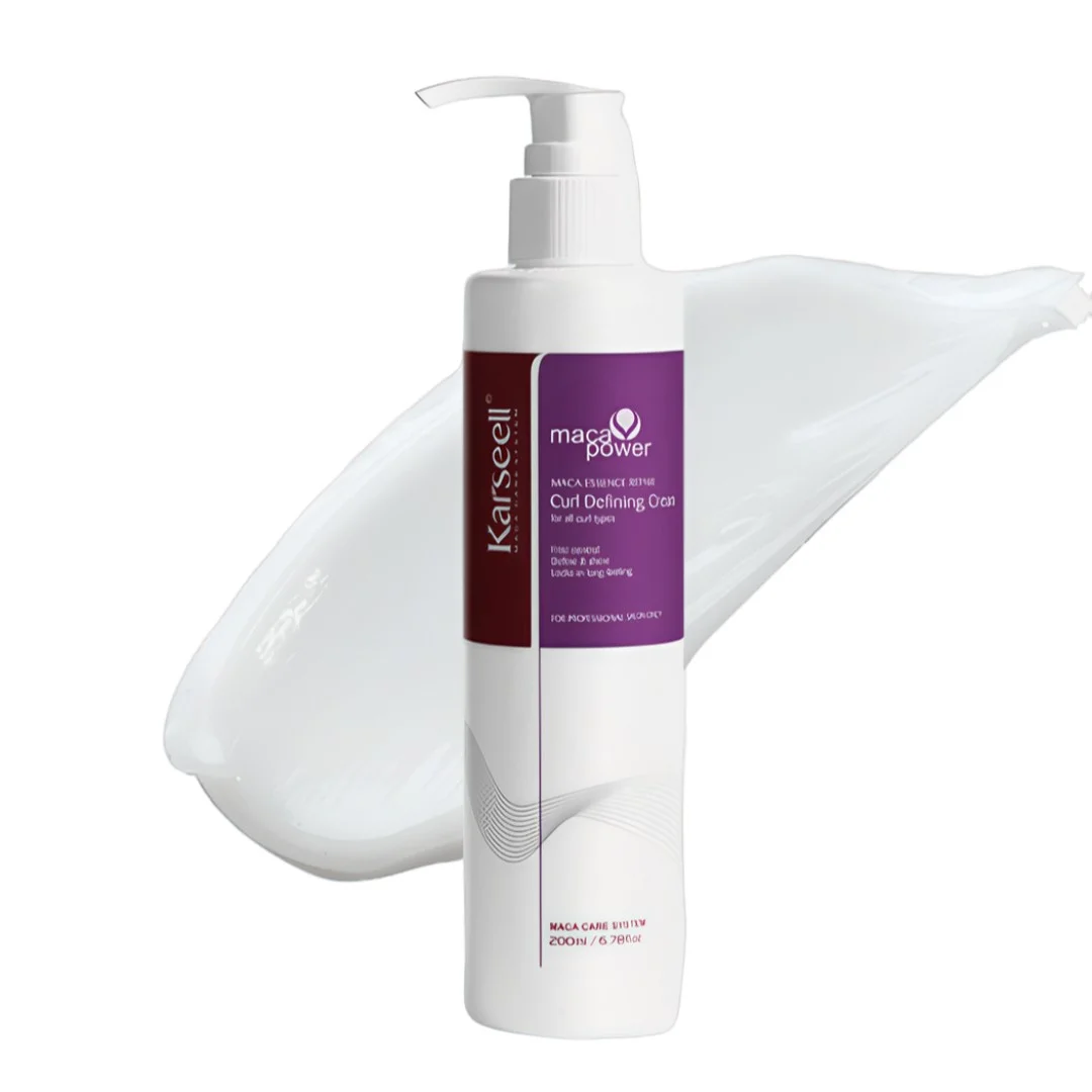 Reduceri/Lichidari de stoc - Cremă Definire Bucle Karseell Maca Essence ( Fără Sulfați și Parabeni, Potrivită pentru Toate Tipurile de Păr) * 200ML