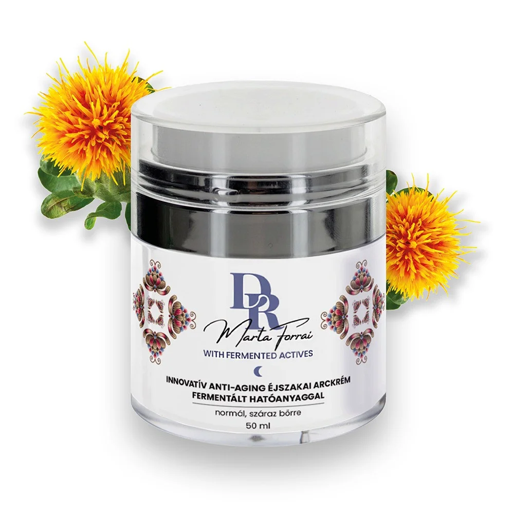 Ingrijire personala & Cosmetice - Crema faciala de noapte anti-imbatranire cu active fermentate Happyskin Dr. Marta Forrai   50 ml BIO