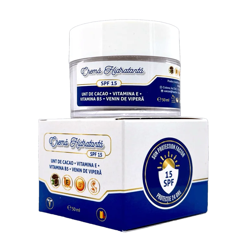 Cosmetice - Crema Hidratanta KASUF cu Unt de Cacao, Vitamina E, Vitamina B5, Venin de Vipera 50 ml