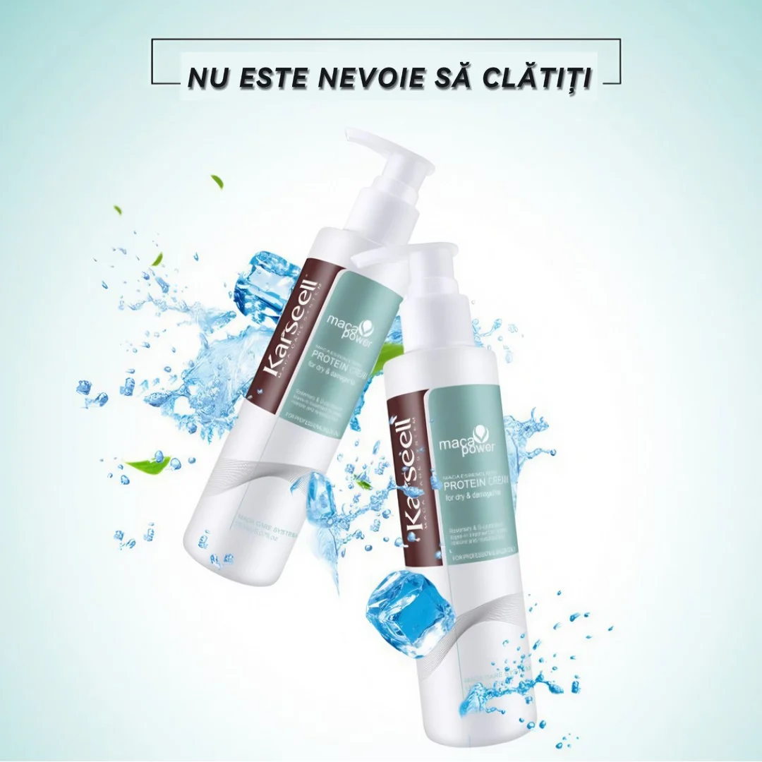 Cremă Leave-In de Păr Karseell cu Proteine ( Tratament pentru Reconstrucție și Hidratare Intensă) * 200 ml [3]