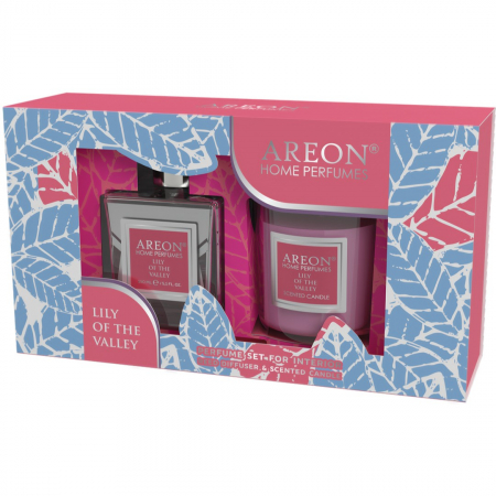 Lumânări Parfumate - Set Home Perfume 150 ml + Candle Lily of the Valley