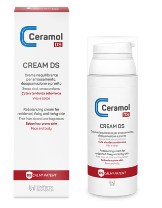 Cosmetice - Cremă reechilibrantă pentru pielea înroșită DS, 50 ml, Ceramol - pentru roșeață, descuamare și exces de sebum