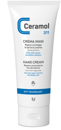 Cosmetice - Cremă reparatoare pentru mâini, 100 ml, Ceramol - pentru piele uscată, sensibilă și cu bariera cutanată afectată