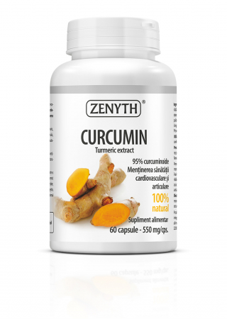 Curcumin (menține sănătatea cardiovasculară și articulară) *60 cps