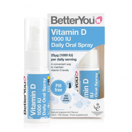 Suplimente Copii - D1000 Vitamin D Oral Spray (15 ml), BetterYou