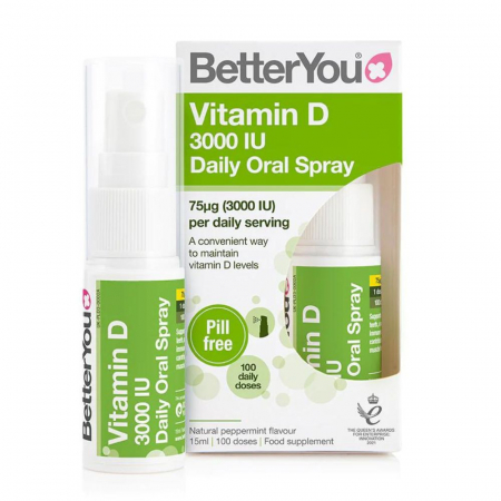 Suplimente Copii - D3000 Vitamin D Oral Spray (15 ml), BetterYou