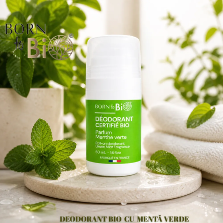 Deodorant Bio Roll-on Menta Verde 50 ml Born to Bio [1]