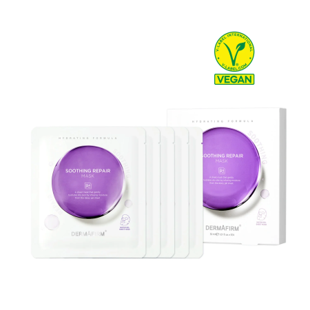 Cosmetice - Dermafirm Soothing Repair Mask R4 30 g x 5 - Mască Calmanta cu Acid Hialuronic, Guaiazulene, Centella și 17 Aminoacizi