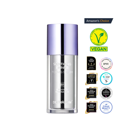 Cosmetice - Dermafirm Soothing Repair Toning Serum R4 30 ml - Ser cu Niacinamidă, Bakuchiol, Peptide și Glutation pentru Luminozitate și Uniformizare