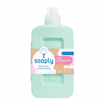 Detergenti & Curatenie - Detergent ecologic pentru lana si matase cu 99.9% ingrediente naturale Lively Lotus (1L), Soaply