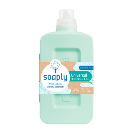 Detergenti & Curatenie - Detergent ecologic pentru rufe albe si colorate cu 99.8% ingrediente naturale Dazzling Jasmine (1L), Soaply