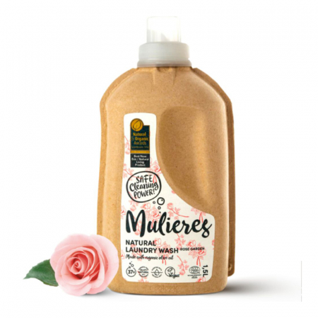 Detergenti & Curatenie - Detergent pentru rufe cu 99% ingrediente naturale Rose Garden (1.5L), Mulieres