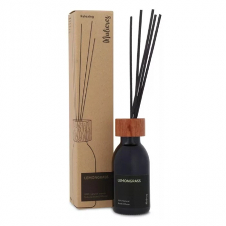 Lumânări Parfumate - Difuzor natural cu betisoare din trestie Lemongrass (100ml), Mulieres