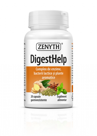 Sistem digestiv - DigestHelp (enzime, probiotice si plante) Digestie maxima * 20 cps