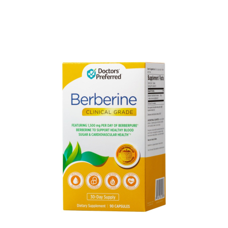 Afectiuni Frecvente - Doctors' Prefered Berberine Clinical Grade, Berberina 500 Mg, 90 Cps