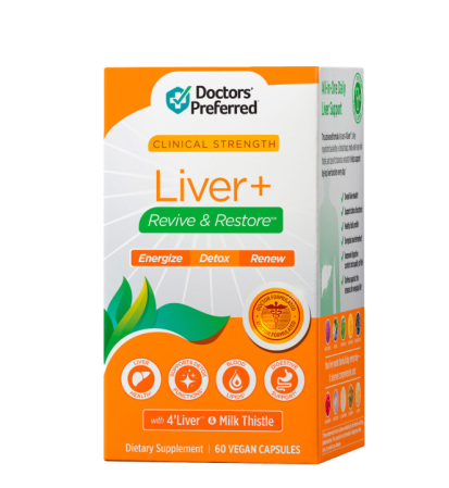 Suplimente alimentare - Doctors' Preferred Liver Plus Revive And Restore, Formula Avansata Pentru Detoxifierea Si Regenerarea Ficatului, 60 Cps