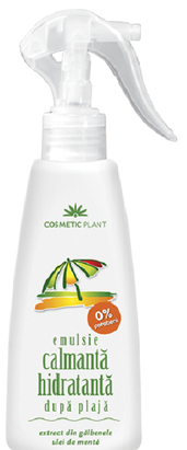 Cosmetice - Emulsie calmantă și hidratantă după plajă cu ulei de mentă și extract de gălbenele Spray, 200 ml, Cosmetic Plant