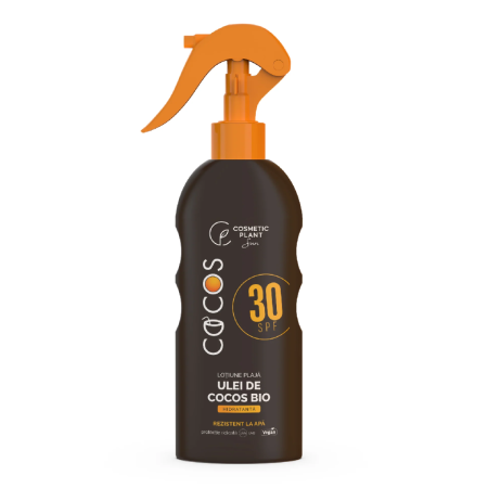 Cosmetice - Emulsie de plajă COCOS SPF 30, 200 ml, Cosmetic Plant - protecție UVA/UVB și hidratare