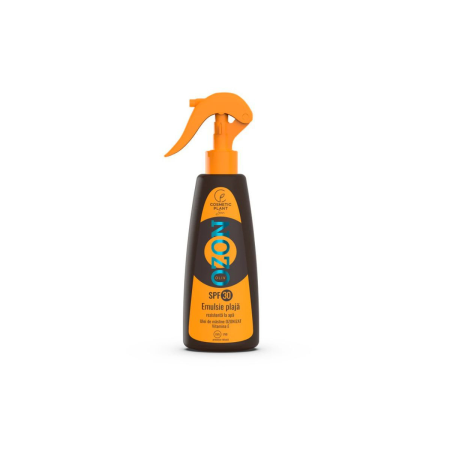 Cosmetice - Emulsie de plajă OZON rezistentă la apă SPF 30, 200 ml, Cosmetic Plant - protecție UVA/UVB și îngrijire antioxidantă