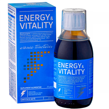 Suplimente alimentare - Energy &amp; Vitality 200ml — o formulă unică din plante, superfructe și nutrienți esențiali care sporesc energia, vitalitatea și rezistența la stres