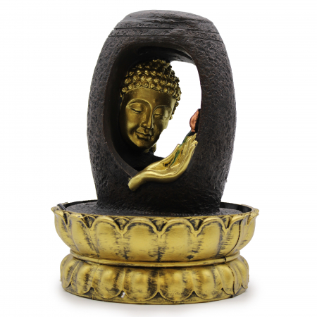 Suplimente alimentare - Fantana Arteziana - 30cm - Buddha Auriu si Vitarka Mudra