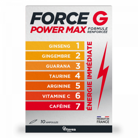 FORCE G POWER MAX ( tonic natural pentru energie imediată ) * 10 Fiole [1]