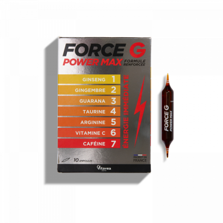 Sportivi/Culturism - FORCE G POWER MAX ( tonic natural pentru energie imediată ) * 10 Fiole