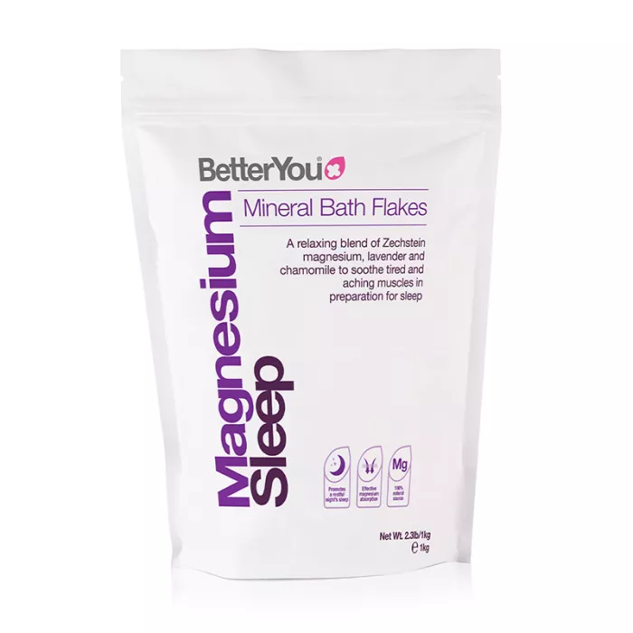 Suplimente alimentare - Fulgi de baie cu magneziu pentru somn odihnitor, 1000g, BetterYou