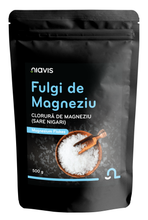 Terapii Holistice - Fulgi de Magneziu pentru Baie (Sare Nigari) 500g Niavis