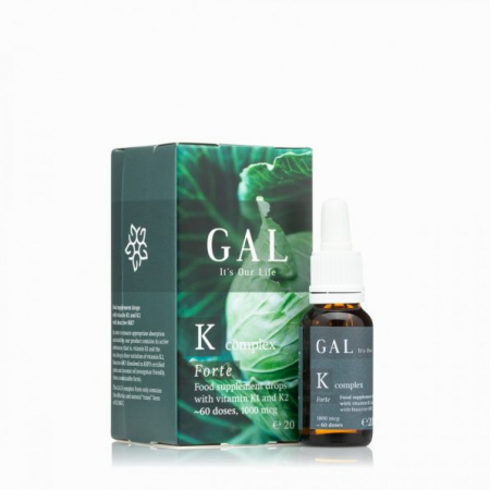 Suplimente alimentare - GAL Complex Vitamina K, K1 si K2, cu MK7 bioactiv, forte