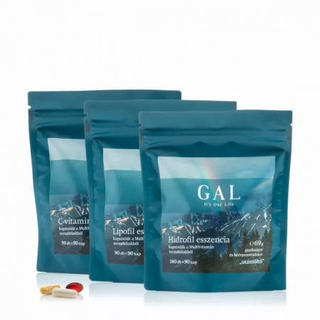 Suplimente alimentare - Pachet GAL Multivitamine, B-uri si Vitamina C, refill cu 90 de doze