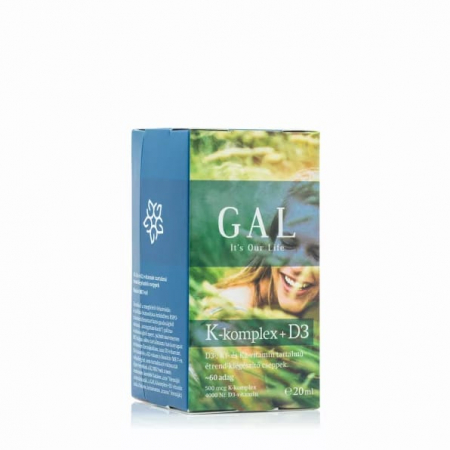 GAL Vitamina K2+D3, 500 mcg K-complex + 4000 IU D3,60 doza [1]