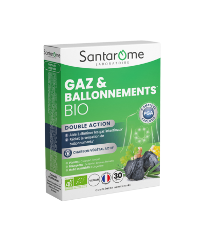 Digestie - Gaz & Balonare BIO x 30 cps Santarome