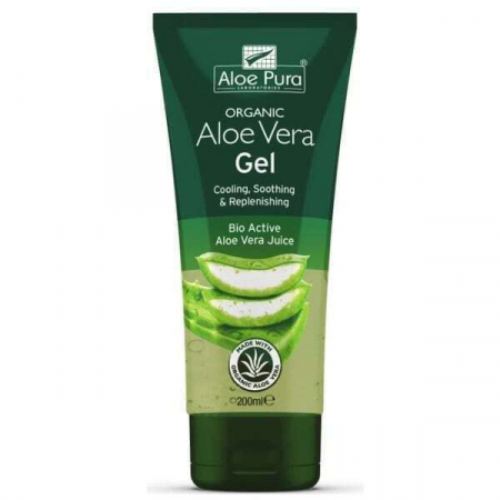 Aloe Vera Gel - 200ml Gel hidratant pentru regenerare cu Aloe Vera pentru piele uscată/foarte uscată & sensibilă 200ml