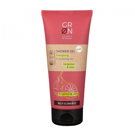 Gel de dus energizant Bio Organic Rich Elements cu masline si bergamota (200ml), GRN Shades of Nature [1]