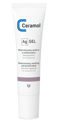 Cosmetice - Gel reparator pentru piele fragilă Ag, 30 ml, Ceramol - cu argint micronizat și acid hialuronic