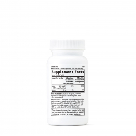 Gnc Acid Folic 1000 Mcg, 100 Tb [1]
