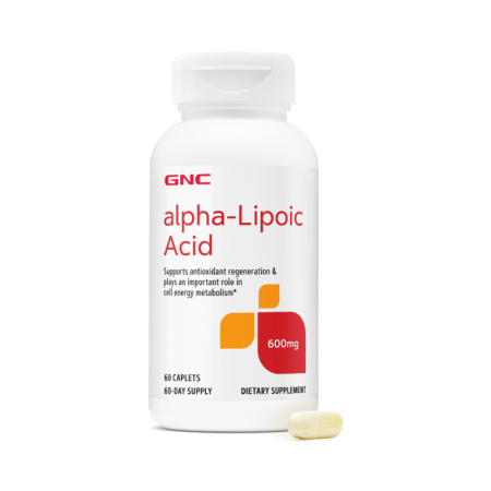 Afectiuni Frecvente - Gnc Alpha-lipoic Acid 600 Mg, Ala Acid Alfa Lipoic, 60 Tb