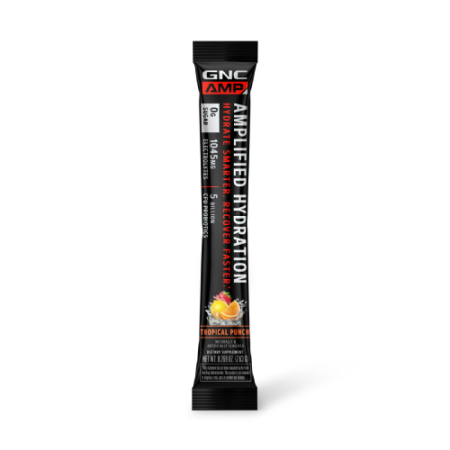 Suplimente alimentare - Gnc Amp Amplified Hydration, Electroliti Cu Aroma De Fructe Tropicale,  7.63 G