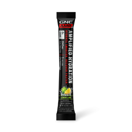 Suplimente alimentare - Gnc Amp Amplified Hydration, Electroliti Cu Aroma De Lamaie Si Lime, 7.63 G