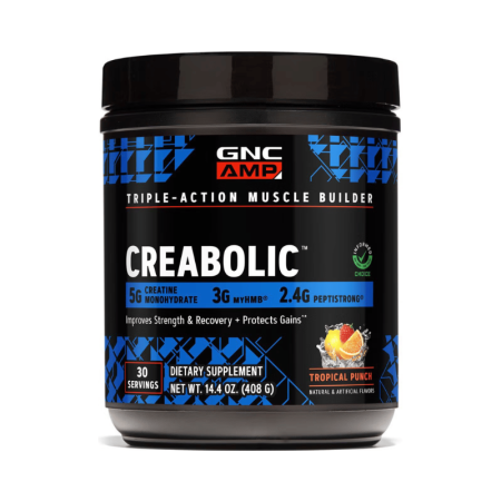 Afectiuni Frecvente - Gnc Amp Creabolic, Formula Premium De Creatina Monohidrata, Hmb, Peptistrong Pentru Forta Si Masa Musculara, Cu Aroma De Fructe Tropicale, 408 G