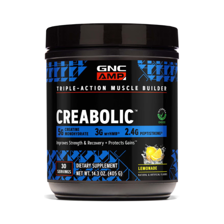 Afectiuni Frecvente - Gnc Amp Creabolic, Formula Premium De Creatina Monohidrata, Hmb, Peptistrong Pentru Forta Si Masa Musculara, Cu Aroma De Limonada, 405 G