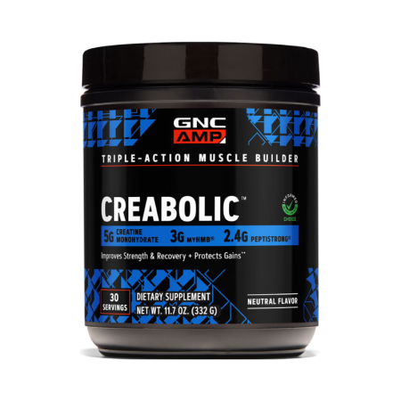 Afectiuni Frecvente - Gnc Amp Creabolic, Formula Premium De Creatina Monohidrata, Hmb, Peptistrong Pentru Forta Si Masa Musculara, Fara Aroma, 332 G