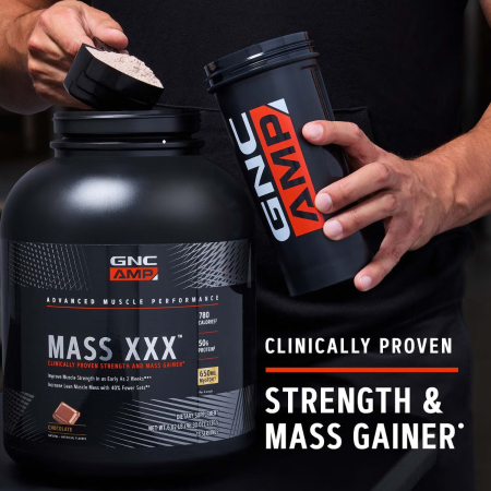 Gnc Amp Mass Xxx, Gainer Proteic Cu Aroma De Ciocolata, 2730 G [7]