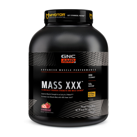 Suplimente alimentare - Gnc Amp Mass Xxx,  Proteina Din Zer, Cu Aroma De Capsuni, 2724 G