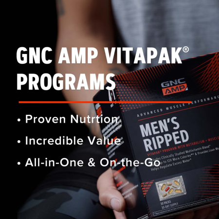 Gnc Amp Men's Ripped Vitapak Program Complex De Multivitamine Pentru Barbati, 30 Pachetele [6]