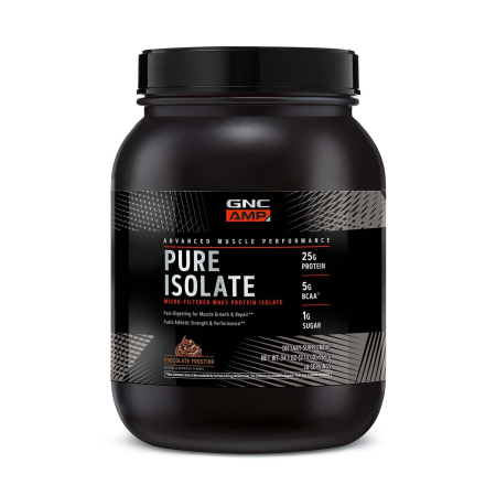 Suplimente alimentare - Gnc Amp Pure Isolate, Proteina Izolata Din Zer Cu Aroma De Inghetata De Ciocolata, 966 G