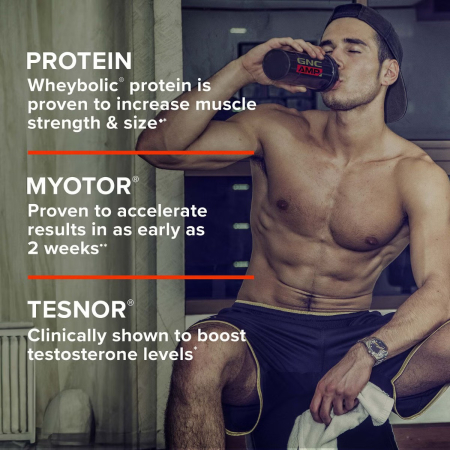 Gnc Amp Wheybolic Alpha Myotor, Proteina Din Zer Cu Aroma De Ciocolata, 1322.2  G [4]